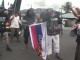 Usai Long March, Aliansi Solidaritas Muslim Tojo Una-una Bakar Bendera Rusia